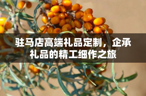 驻马店高端礼品定制，企承礼品的精工细作之旅